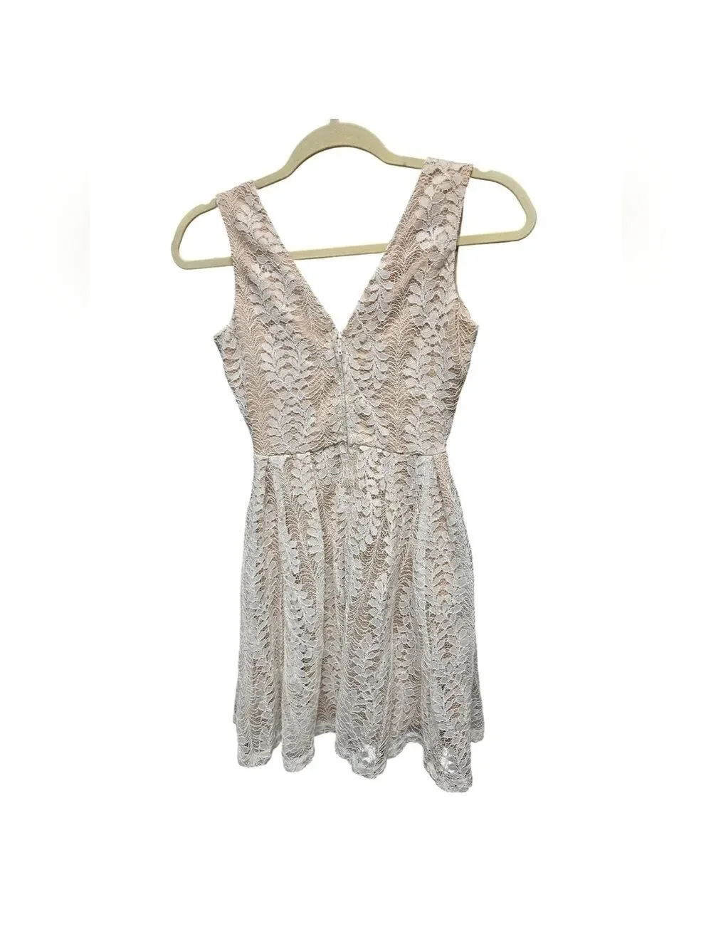 Lulus All of My Heart White Lace Skater Dress Sz. XS - Picture 6 of 9